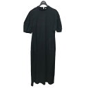 【中古】ENFOLD【SOLID DRESS】 バルーンスリーブワンピース 300GA283-0870 ブラック サイズ:36【価格見直し】