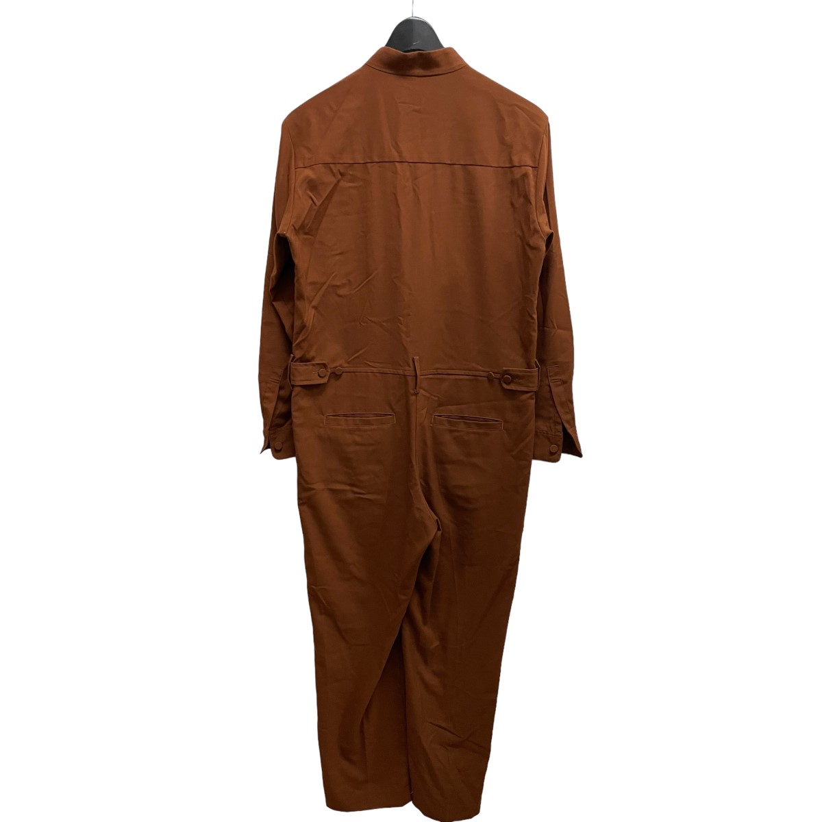 【中古】BEAUTY＆YOUTH　BY フライフロントジャンプスーツ 無地 オールインワン 1626-144-3410 ブラウン サイズ：M 【040924】（ビューティアンドユース）