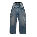 【中古】Maison Margiela Cut Out PANTS 5 POCKETS デニムパンツ S51LA0051 S30513 ライトブルー サイズ:3...