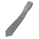 【中古】Thom Browne×HeckelK37トリコロールネクタイ グレー サイズ:記載無【価格見直し】