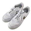 【中古】NIKE「AIR FORCE 1 LOW RETRO PRM QS」スニーカー ホワイト×エレメンタルゴールド サイズ:30【価格見直し】(4)
