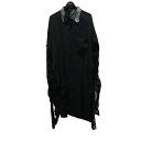 【中古】Yohji Yamamoto pour homme 24SS PLAIN TWISTED LAWN GATHERED HEM LONG SHIRT ダブ...