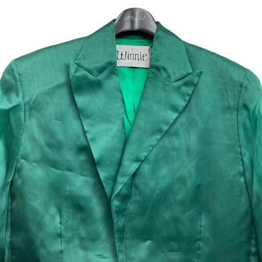 【中古】Winnie New Yorkシルクセットアップスーツ グリーン サイズ:46/46【価格見直し】