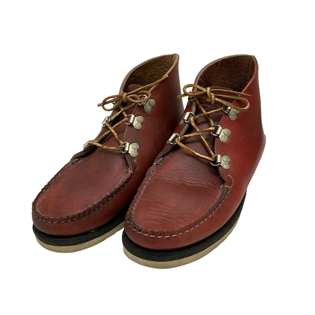 【中古】JL.COOMBSレザーシューズ レッド【価格見直し】