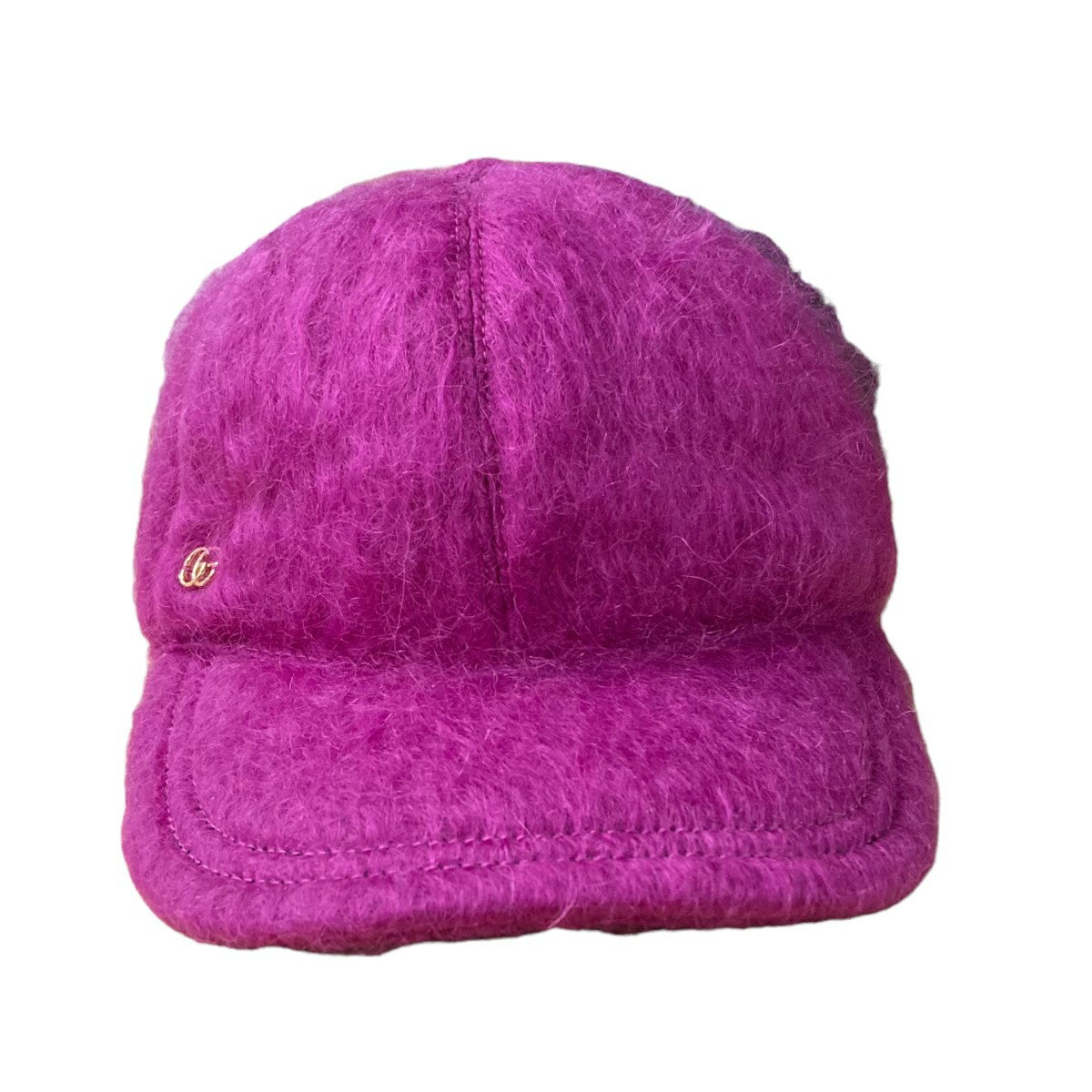 【中古】GUCCI　モヘアベースボールキャップ 729349 ピンク 【150924】（グッチ）