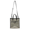 【中古】DOLCE & GABBANAスモールストラクチェード ショッピングバッグ トート BM2259-AN233 ベージュ【価格見直し】(4)