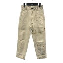 【中古】telaUSED加工 デニムパンツ ベージュ サイズ:40【価格見直し】
