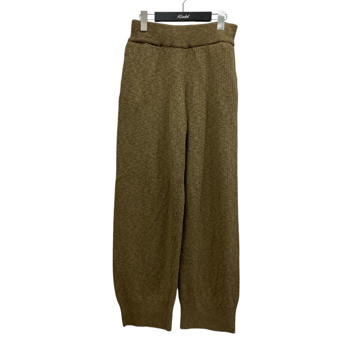 【中古】TODAYFULEasy Rib Knit Pants リブニットパンツ 12320708 ブラウン サイズ:36【価格見直し】