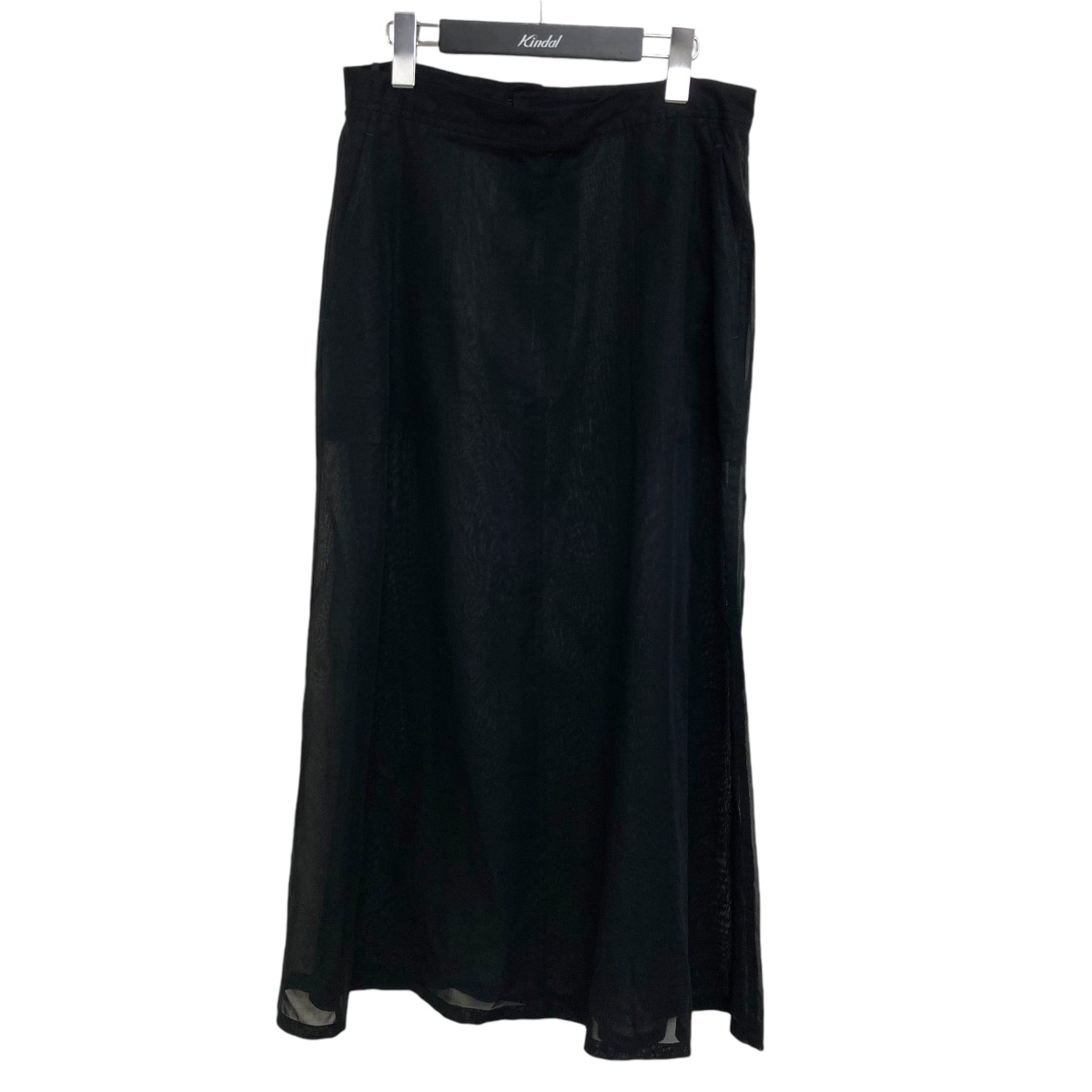 【中古】6(ROKU) BEAUTY&YOUTH COTTON SUKE SKIRT バックジップシアースカート 8624 299 0123 ブラック サイズ:38 【210924】(ロクビューティアンドユース)