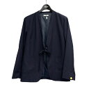 【中古】oblekt×高山都 ノーカラージャケット OBLV204-601 ネイビー サイズ:free【価格見直し】