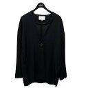 【中古】ENFOLD ダブルサテンミニマルカーディガン 300ES230-0700 ブラック サイズ:38 【240924】(エンフォルド)