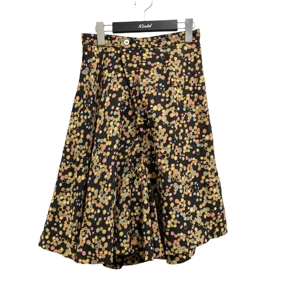 【中古】tricot COMME des GARCONSドット柄スカンツ ブラック サイズ:M【価格見直し】
