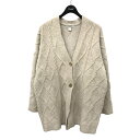 【中古】BAREFOOT DREAMS OVERSIZED CABLE CARDIGAN カーディガン ライトベージュ サイズ:ONE SIZE 【260924...