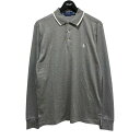 【中古】POLO RALPH LAURENワンポイント 長袖ポロシャツ グレー サイズ:M【価格見直し】