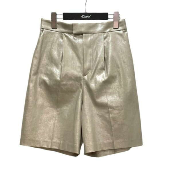 【中古】Spick and Span シャイニーハーフパンツ ショートパンツ シャンパンゴールド サイズ:38 【290924】(スピックアンドスパン)