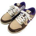 【中古】NIKE【DUNK LOW PRM】スニーカー DQ5009-268 ホワイトオニキス×コートパープル サイズ:26cm【価格見直し】