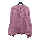 【中古】BLACK by moussyballoon sleeve blouse バルーンスリーブブラウス 070GS130 0410 ピンク サイズ:F【価格見直し】(4)