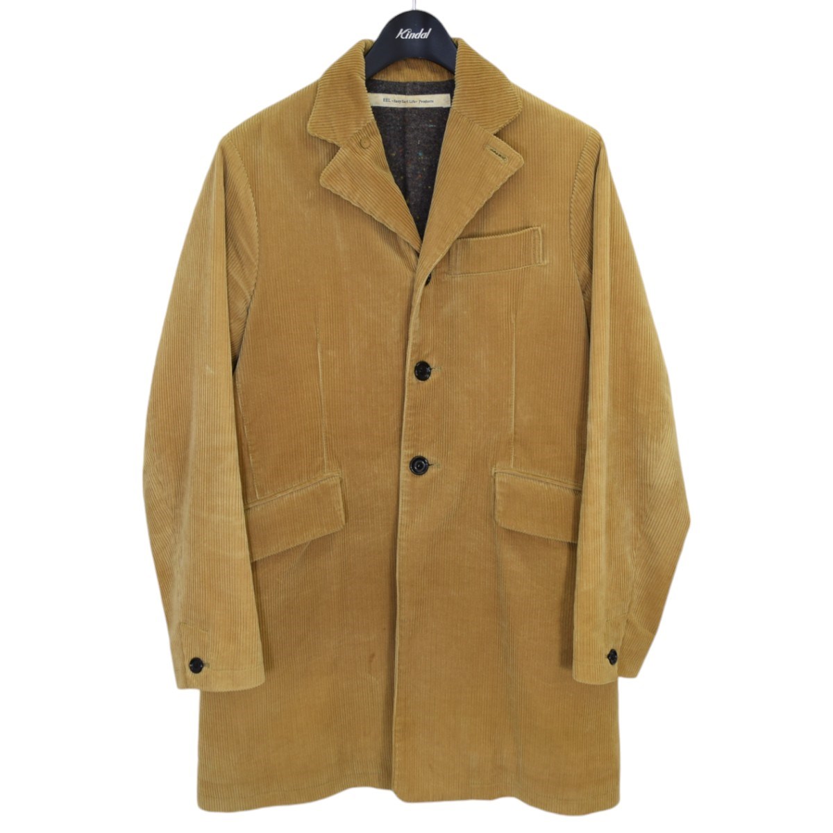 【中古】EEL スコッチコート コーデュロイコート ベージュ サイズ:M 【011024】(イール)