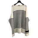 【中古】NKNITコットンナイロンボーダーニット NKNIT23SS-0250 ホワイト×ブラック サイズ:-【価格見直し】(4)