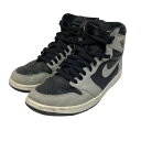 【中古】NIKEAir Jordan 1 High OG ハイカットスニーカー ブラック サイズ:27.5【価格見直し】