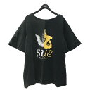 【中古】SueUNDERCOVER ドッキングTシャツ SUR1803 グレー×ブラック サイズ:F 【031024】(スーアンダーカバー)(4)