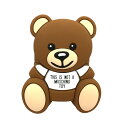 【中古】MOSCHINO AirPodsケース ブラウン 【031024】(モスキーノ)