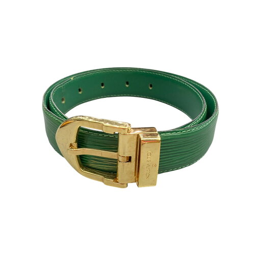 【中古】LOUIS VUITTONサンチュールクラシック ベルト グリーン【価格見直し】 【中古】LOUIS VUITTONサンチュールクラシック ベルト グリーン【価格見直し】