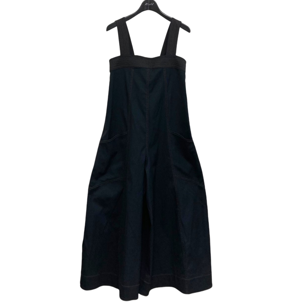 【中古】TODAYFUL Stitch Twill Combinaison ステッチツイルコンビネゾン ブラック サイズ:36 【071024】(トゥデイフル)