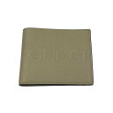 【中古】GUCCI レザーウォレット ベージュ 【101024】(グッチ)