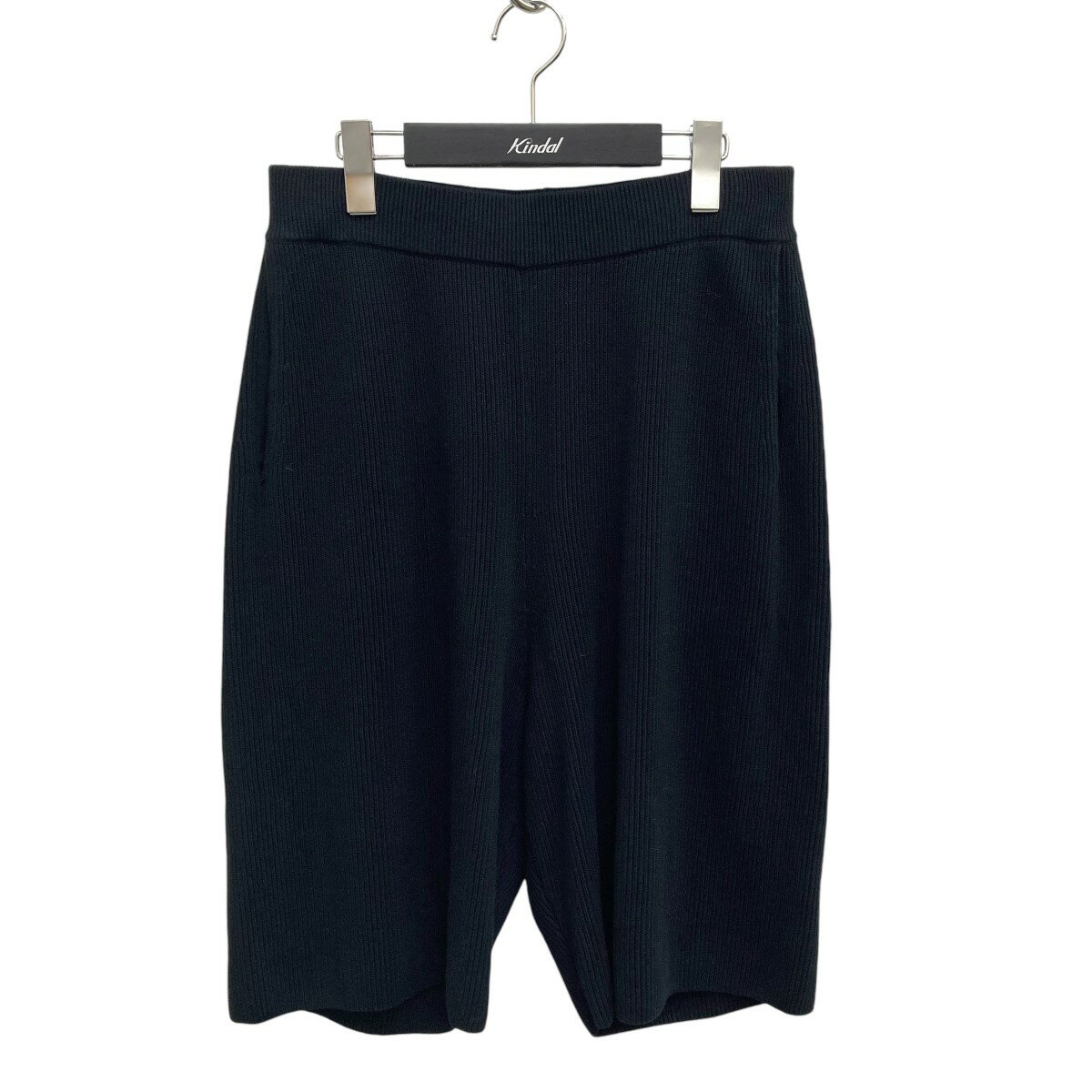 【中古】AURALEE22SS Super Hard Twist Rib Knit Shorts ハーフニットパンツ A22SP03TR ブラック サイズ:3【価格見直し】