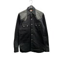 【中古】WEST RIDE ウエスタンシャツ ブラック サイズ:15 【121024】(ウエストライド)