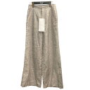 【中古】SEEALL23SS SLIT BELL PANTS サイドスリットワイドパンツ MT-001 グレー サイズ:36【価格見直し】