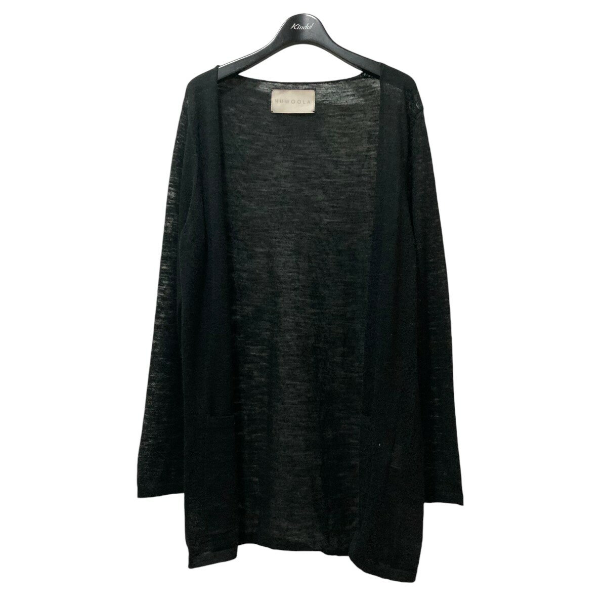 【中古】NUWOOLA　カーディガン ブラック サイズ：S 【171024】（ヌーラ）