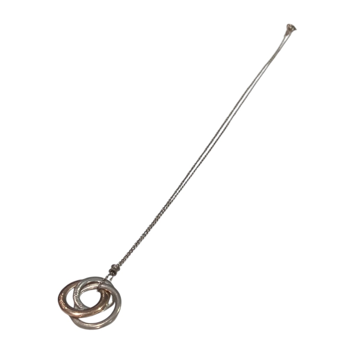 【中古】Tiffany ＆ Co．　トリプルサークルリングネックレス 1837 シルバー サイズ：FREE 【181024】（ティファニー）