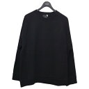 【中古】ATONクルーネックスウェットトレーナー ブラック サイズ:04【価格見直し】