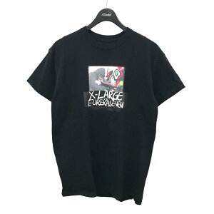 【中古】X-LARGE 交響詩篇エウレカセブン ハイエボリューション S S TEE VS OG プリントTシャツ ブラック サイズ:M 【221024】(エクストララージ)
