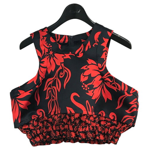 【中古】sacai「 Floral Print Cropped Tank Top」 フローラルプリントクロップドタンクトップ SAMPLE品 ネイビー×レッド サイズ:表記無し【価格見直し】 【中古】sacai「 Floral Print Cropped Tank Top」 フローラルプリントクロップドタンクトップ SAMPLE品 ネイビー×レッド サイズ:表記無し【価格見直し】