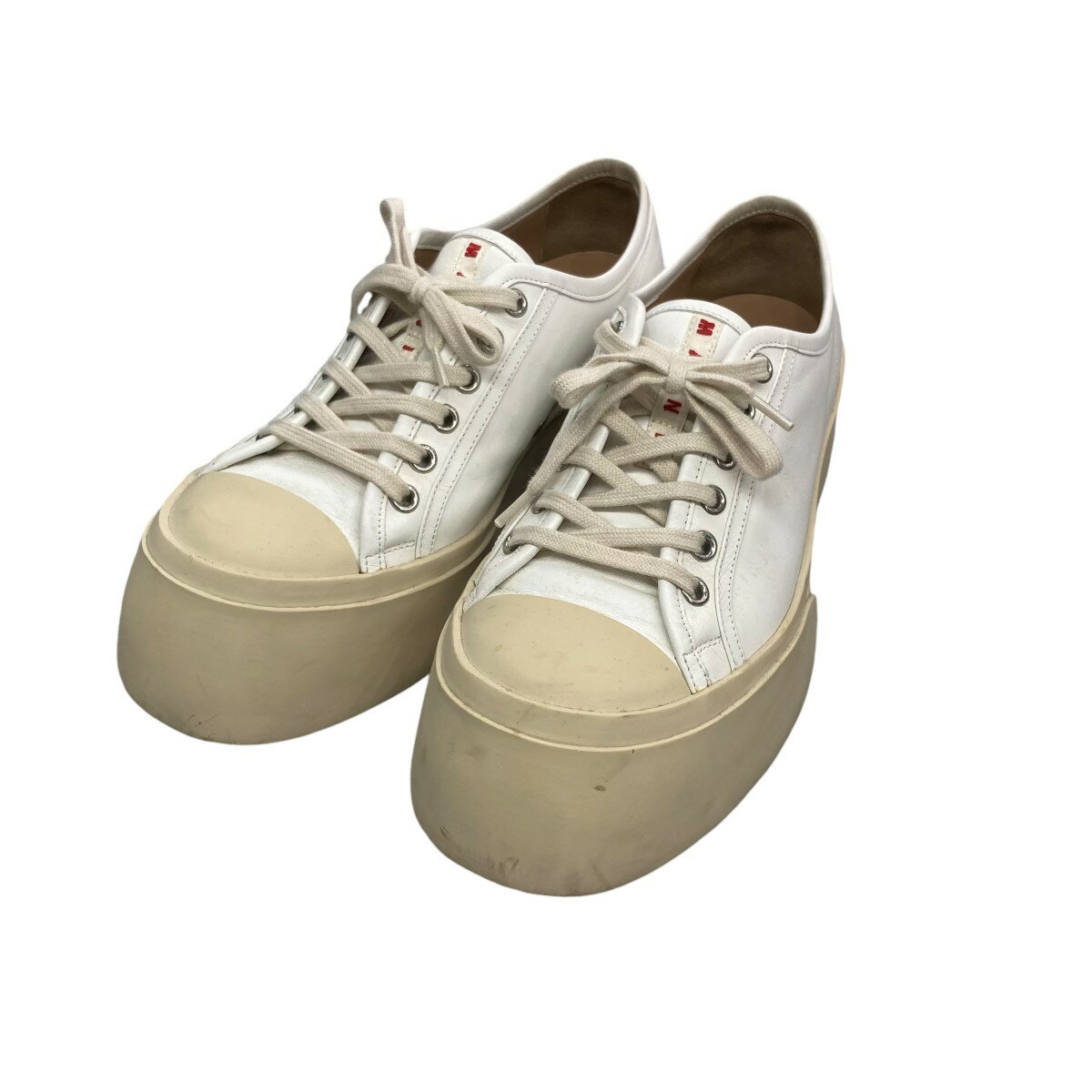 【中古】MARNIローカットスニ−カー SNZW003020 ホワイト サイズ:38【価格見直し】