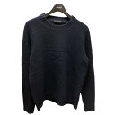 【中古】PRADAウールカシミヤロゴニット UMB645 ネイビー サイズ:48【価格見直し】