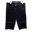 【中古】CHANELハーフパンツ ブラック サイズ:38【価格見直し】