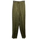 【中古】DES PRES ハイウエストテーパードパンツ 22-04-74-04102 オリーブ サイズ:32 【291024】(デプレ)