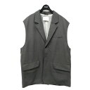 【中古】PUBLIC TOKYO AQUA WOOL カルゼテーラードベスト 151257001 グレー サイズ:2 【311024】(パブリックトウキョウ)