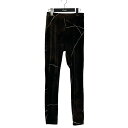 【中古】mame kurogouchi 24FW ”Kintsugi” Velour Jersey Leggings パンツ MM24FW-JSO73 ブラック...