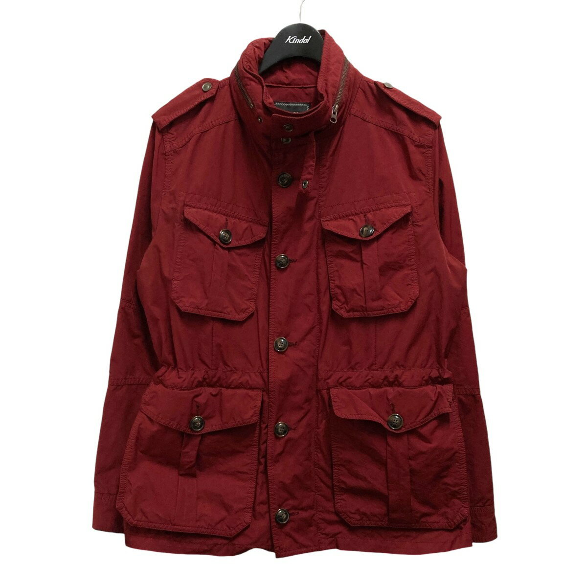 【中古】PAZZOジップブルゾン レッド サイズ:48【価格見直し】