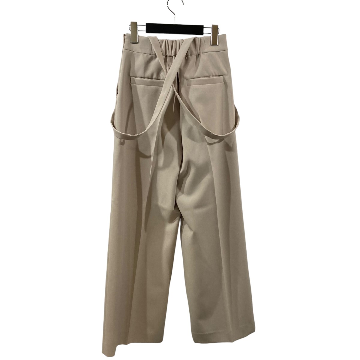 【中古】DRESSTERIOR　サスペンダー付ワイドパンツ 085-66013 ライトベージュ サイズ：36 【031124】（ドレステリア）