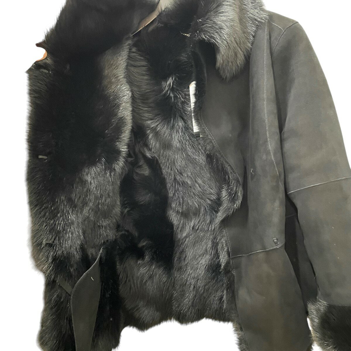 【中古】UGG　Shepp skin MOUTONコート　シープスキンムートンコート ブラック サイズ：M 【031124】（アグ）