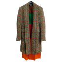 【中古】COMME des GARCONS HOMME PLUS 2022AW コレクションLook ドッキングロングジャケット マルチカラー サイズ:S 【031124】(コムデギャルソンオムプリュス)