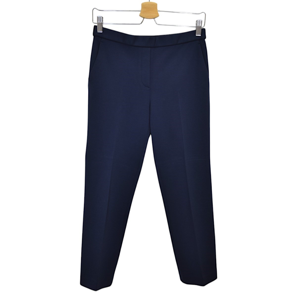 【中古】theory DOUBLE KNIT PONTE TREECA PULL ON J ポンチジャージーパンツ ネイビー サイズ:2 【041124】(セオリー)