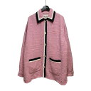 【中古】MIU MIUツイードジャケット ML853 11D1 ピンク サイズ:38【価格見直し】
