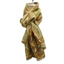 【中古】ETROシルク混ペイズリー柄ストール ベージュ【価格見直し】(4)